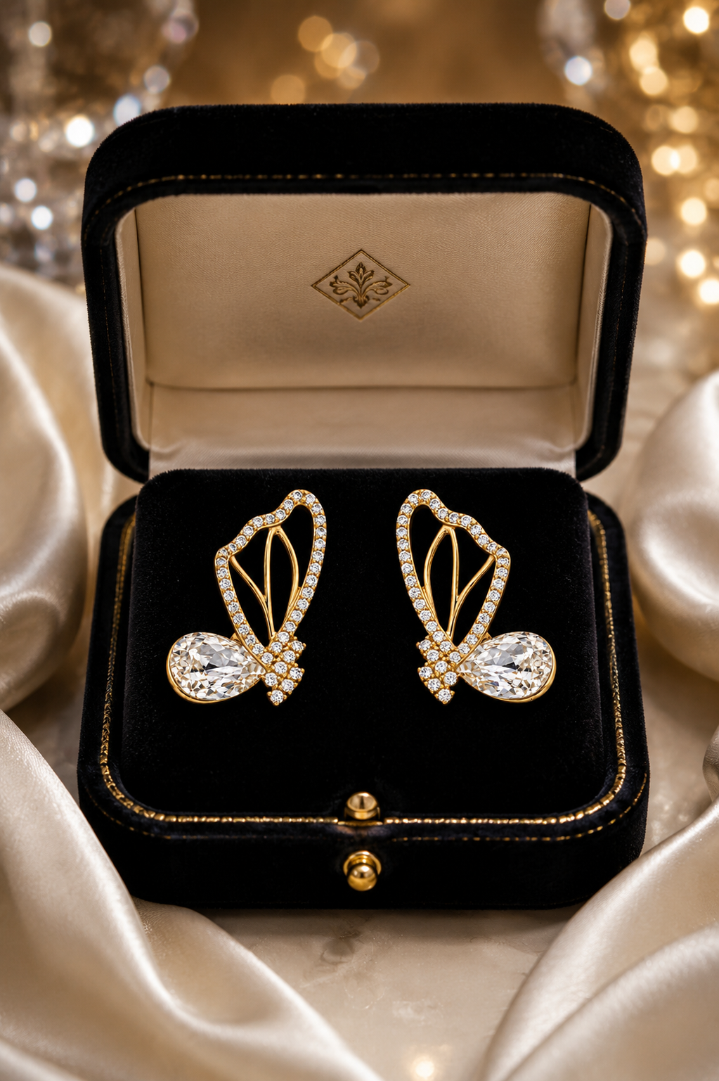 Pear-Cut Earrings