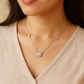 925 Silver Cushion Halo Pendant Necklace for Women – Elegant CZ Diamond Chain Design