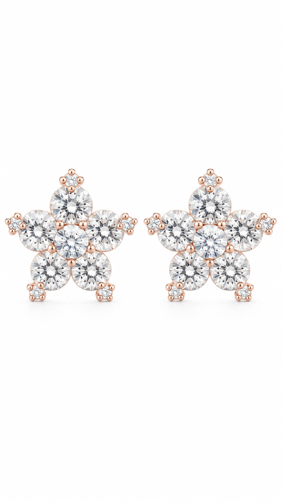 Floral Snowflake Earrings