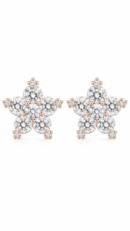 Floral Snowflake Earrings