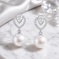 Silver Pear-Cut Earrings