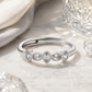 Five Oval-Cut Adjustable Ring
