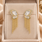 Butterfly Tassel Chain Earrings