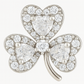 Elegant Silver Clover Stud Earrings for Women | Sparkling CZ Heart Petals | Daily Wear & Gifting Jewelry