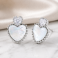 Pearl Heart Earrings