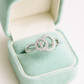 Elegant Interlocking Double Circle Zircon Ring for Women 925 Silver Finish Stylish Daily and Party Wear Finger Ring
