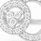 Elegant Interlocking Double Circle Zircon Ring for Women 925 Silver Finish Stylish Daily and Party Wear Finger Ring