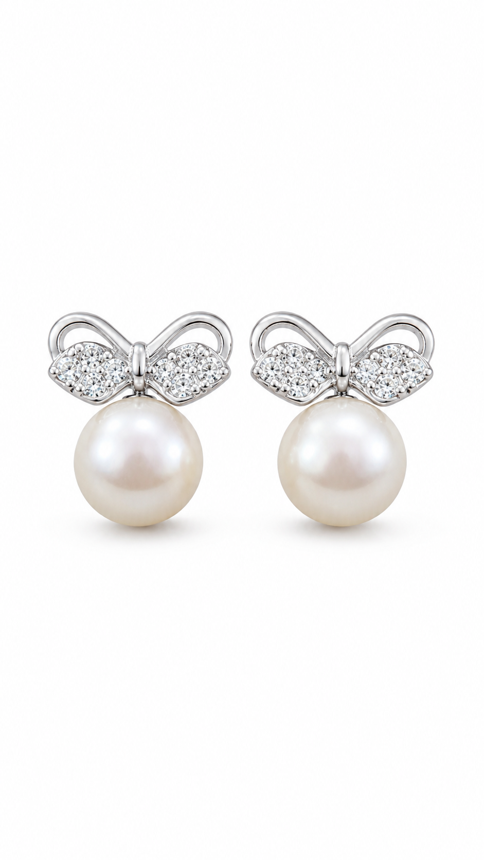 Bow Pearl Earrings
