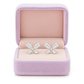 Elegant Butterfly CZ Stud Earrings for Women | Sparkling Silver-Tone Daily Wear