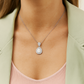 Rose Gold Plated Teardrop Pendant Necklace for Women – Luxury CZ Diamond Design