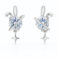 925 Silver Planet & Star CZ Stud Earrings – Cosmic Sparkle Design