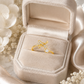 Gold Bow Open Ring