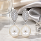 Oval Pearl Earrings