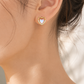 Iridescent Heart Earrings