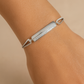 Silver CZ Bar Design Bracelet for Women