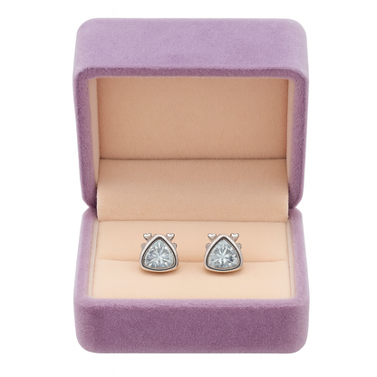 Elegant Triangle-Cut Solitaire Stud Earrings for Women | Sparkling Classic Daily Wear