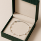 Silver Pearl Chain Bracelet for Women