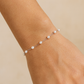 Silver Pearl Chain Bracelet for Women