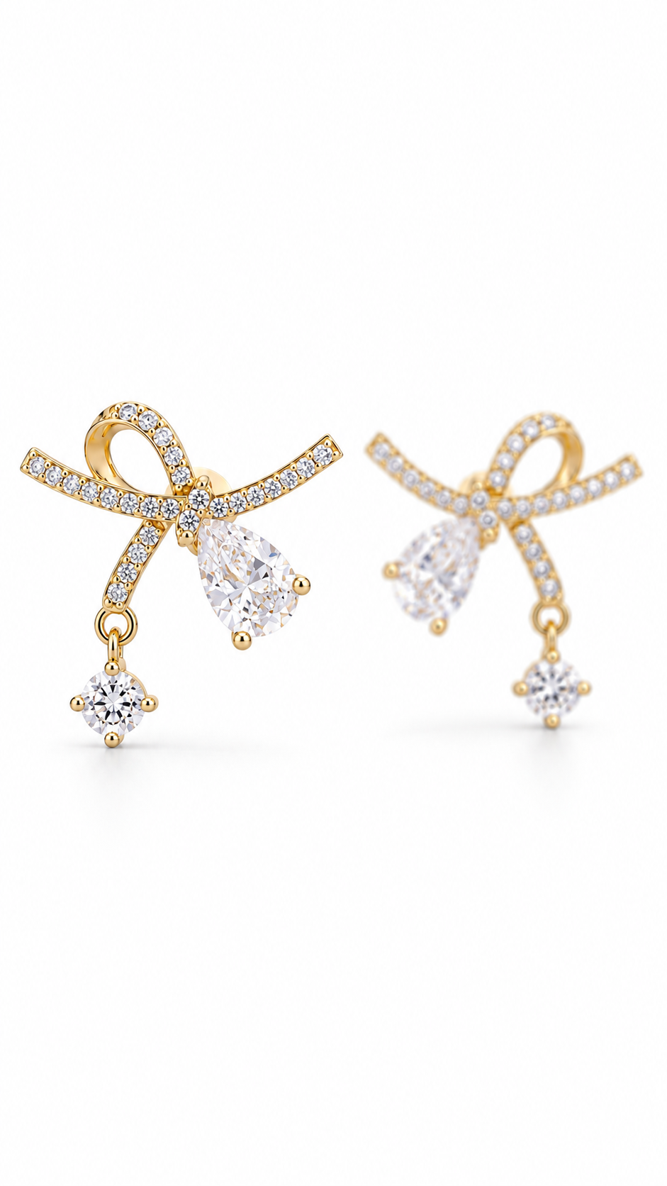 Earrings Pear Crystal