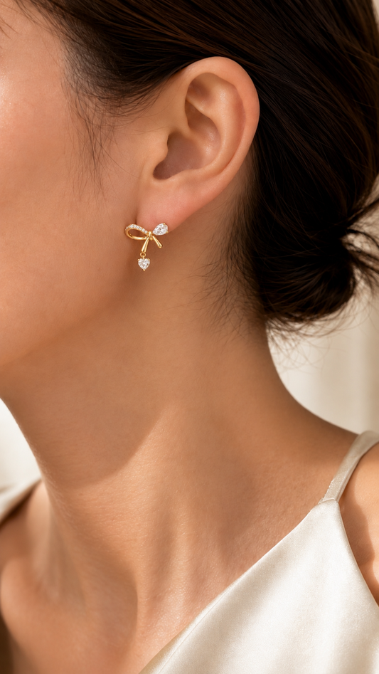 Heart-Cut Earrings