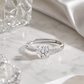 Round Solitaire Adjustable Ring