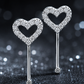 Open Heart Threader Earrings
