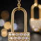 Padlock Chain Earrings