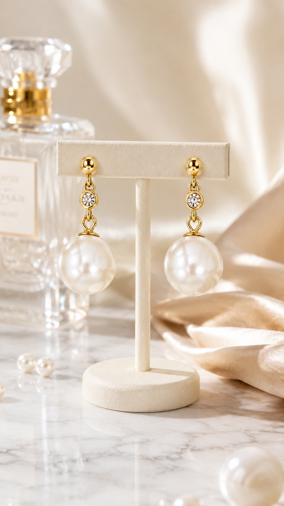 Elegant Pearl Drop Earrings