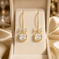 Bow Cushion-Cut Earrings