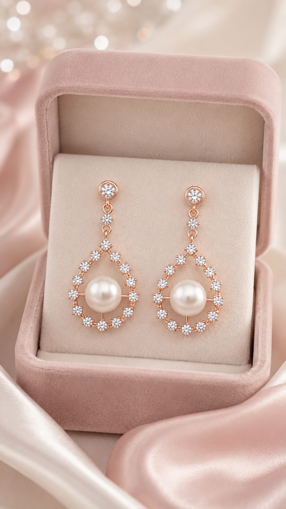 Teardrop Pearl Earrings