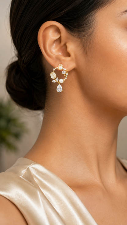 Pearl Wreath Earrings