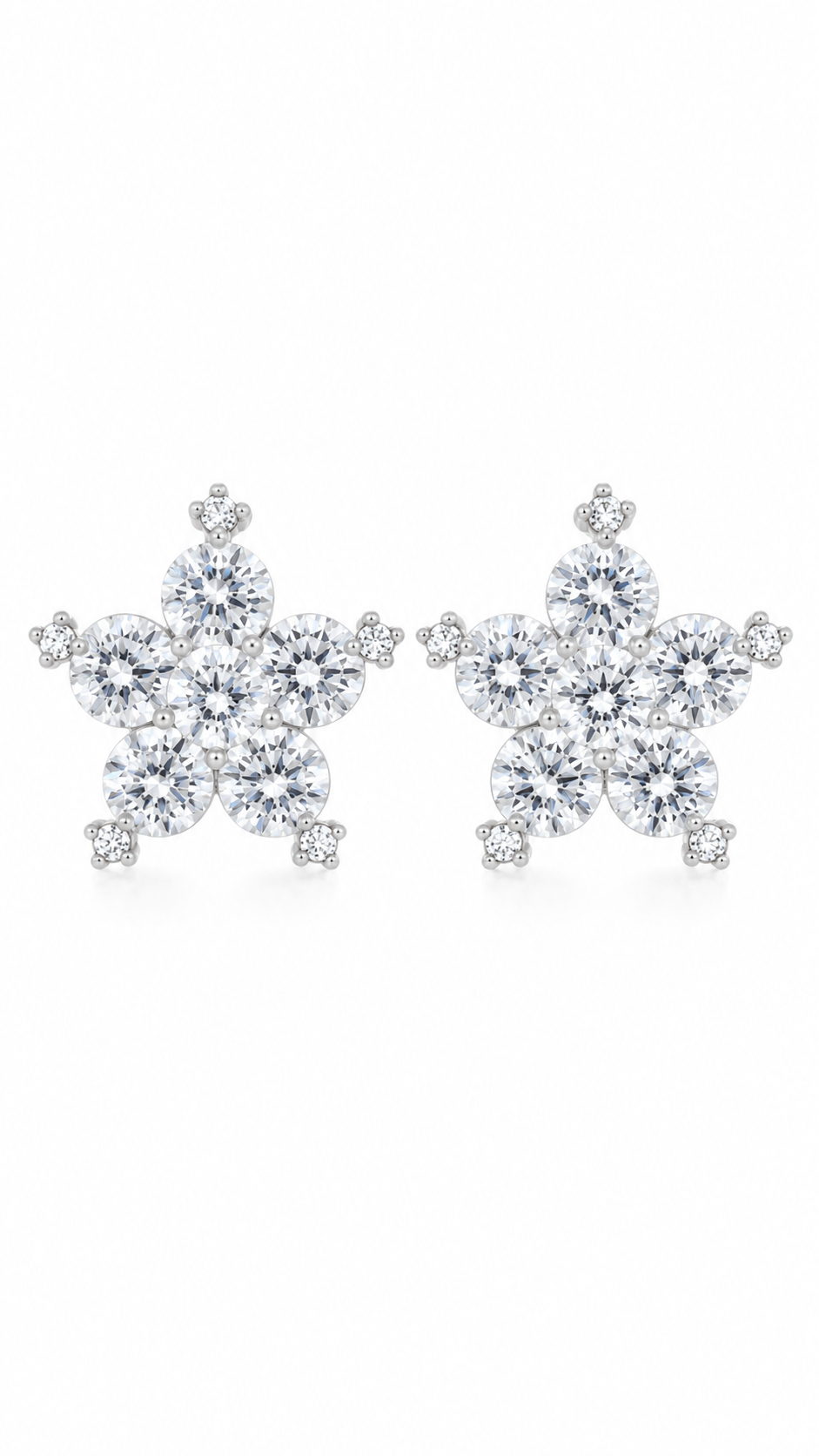 Floral Snowflake Earrings