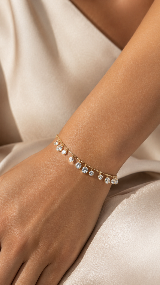 Multi Drop Chain Bracelet