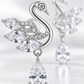 Swan Marquise Teardrop Earrings