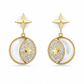 Moon & Star Pearl Earrings