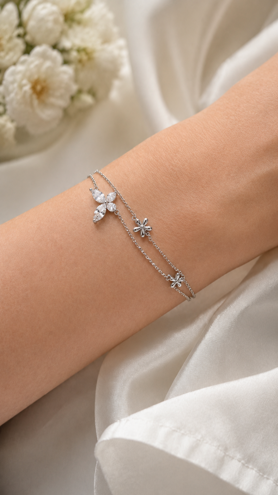Double-Layer Butterfly Bracelet