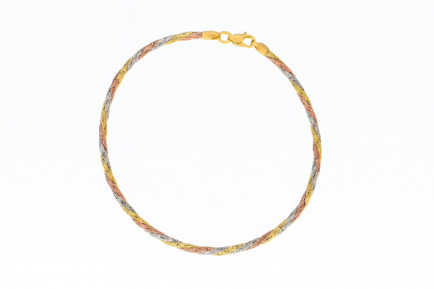 Elegant Silver Braided Rope Anklet for Women & Girls | Minimal Textured Daily Wear Adjustable Ankle Bracelet