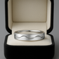 Wave Design Silver Finish Band Ring for Men and Women Elegant Minimal Daily Wear Finger Ring