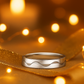 Wave Design Silver Finish Band Ring for Men and Women Elegant Minimal Daily Wear Finger Ring
