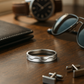 Wave Design Silver Finish Band Ring for Men and Women Elegant Minimal Daily Wear Finger Ring
