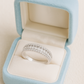 Eternity Band Zircon Ring for Women 925 Silver Finish Elegant Classic Wedding and Daily Wear Ring