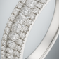 Eternity Band Zircon Ring for Women 925 Silver Finish Elegant Classic Wedding and Daily Wear Ring