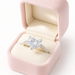 Heart Shape Solitaire Zircon Ring for Women 925 Silver Finish Romantic Couple Engagement Ring