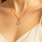 Rose Gold Plated Cherry Pendant Necklace for Women – Sparkling CZ Stone Designer Jewelry