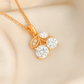 Rose Gold Plated Cherry Pendant Necklace for Women – Sparkling CZ Stone Designer Jewelry