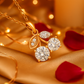 Rose Gold Plated Cherry Pendant Necklace for Women – Sparkling CZ Stone Designer Jewelry