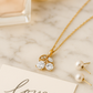 Rose Gold Plated Cherry Pendant Necklace for Women – Sparkling CZ Stone Designer Jewelry