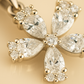 Silver Plated Floral Cross Pendant Necklace for Women – CZ Diamond Elegant Design