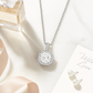 Octagon Halo Solitaire Zircon Pendant Necklace for Women 925 Silver Finish Elegant Party and Daily Wear Chain