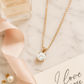 Rose Gold Plated Solitaire Pendant Necklace for Women – Elegant Round CZ Stone Chain